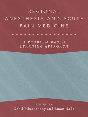 cover image of Regional Anesthesia and Acute Pain Medicine